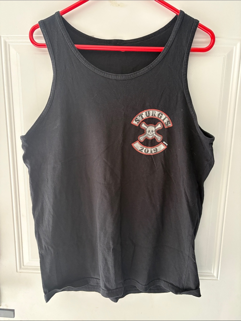 Sturgis 2019 Skull Graphic Black Tank Top